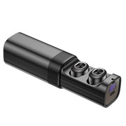 T&G TG909 TWS In-Ear Mini Dual Channel Stereo Bluetooth Earphones with LED Display(Black Silver)