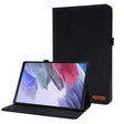 For Samsung Galaxy Tab A8 10.5 2021 Horizontal Flip Fabric PU Leather Tablet Case with Card Slots & Holder(Black) - Other Galaxy Tab PC by PMC TechLife | Online Shopping South Africa | PMC TechLife