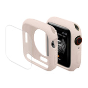 ENKAY Hat-Prince Protective TPU Watch Case + Full Coverage PET Screen Protector Film For Apple Watch Series 8 / 7 45mm(Pink) - Watch Cases by ENKAY