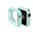 ENKAY Hat-Prince Protective TPU Watch Case + Full Coverage PET Screen Protector Film For Apple Watch Series 8 / 7 45mm(Light Blue) - Watch Cases by ENKAY