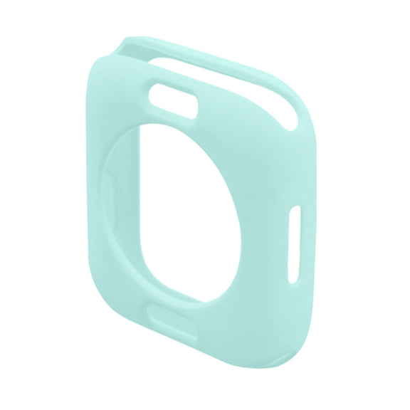 ENKAY Hat-Prince Protective TPU Watch Case + Full Coverage PET Screen Protector Film For Apple Watch Series 8 / 7 45mm(Light Blue) - Watch Cases by ENKAY