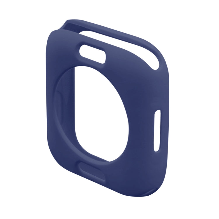 ENKAY Hat-Prince Protective TPU Watch Case + Full Coverage PET Screen Protector Film For Apple Watch Series 8 / 7 45mm(Dark Blue) - Watch Cases by ENKAY | Online Shopping South Africa | PMC TechLife | Buy Now Pay Later Mobicred