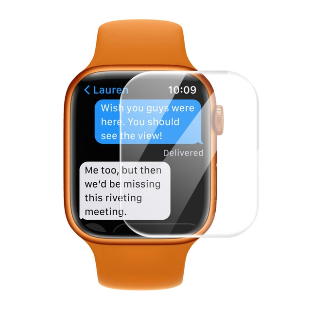 1 PC ENKAY Hat-Prince 3D Curved Edge Full Coverage Full Tempered Glass HD Screen Protector Film For Apple Watch Series 7 41mm(Transparent)