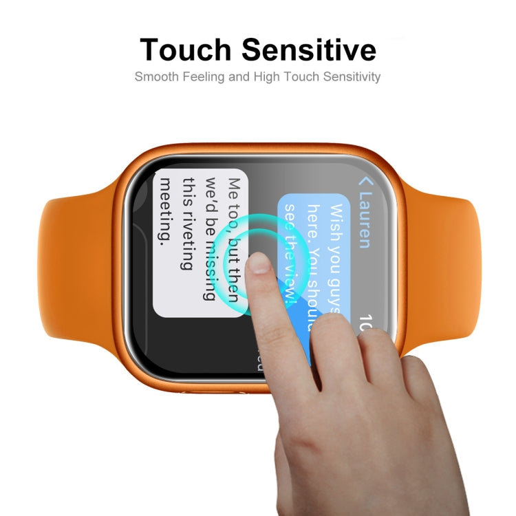 1 PC ENKAY Hat-Prince 3D Curved Edge Full Coverage Full Tempered Glass HD Screen Protector Film For Apple Watch Series 7 41mm(Transparent)