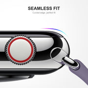 2 PCS ENKAY Hat-Prince 3D Curved Edge Full Coverage Full Tempered Glass HD Screen Protector Film For Apple Watch Series 7 41mm(Transparent)