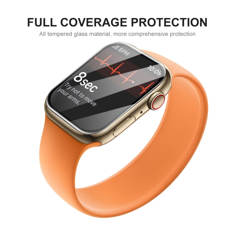 5 PCS ENKAY Hat-Prince 3D Curved Edge Full Coverage Full Tempered Glass HD Screen Protector Film For Apple Watch Series 7 45mm(Transparent)