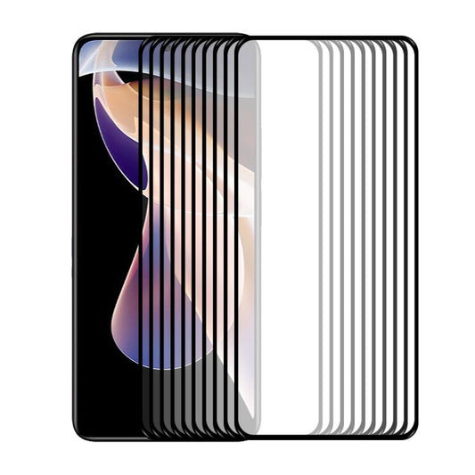 10 PCS For Xiaomi Redmi Note 11 Pro / Note 11 Pro+ ENKAY Hat-Prince Full Glue 0.26mm 9H 2.5D Tempered Glass Screen Protector Full Coverage Film - free shipping - PMC Jewellery - Order now!