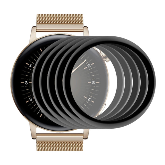 5 PCS For Huawei Watch GT 3 42mm ENKAY Hat-Prince Full Coverage 3D Curved Soft PC Edge + PMMA HD Screen Protector Film