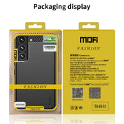 For Samsung Galaxy S22+ 5G MOFI Gentleness Series Brushed Texture Carbon Fiber Soft TPU Case(Black)