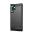 For Samsung Galaxy S22 Ultra 5G MOFI Gentleness Series Brushed Texture Carbon Fiber Soft TPU Case(Black) - Galaxy S22 Ultra 5G Cases by MOFI | Online Shopping South Africa | PMC TechLife | Buy Now Pay Later Mobicred
