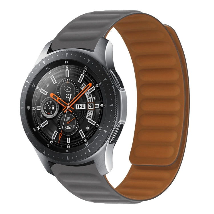 For Samsung Galaxy Live SM-R382 Silicone Magnetic Watch Band(Gray)