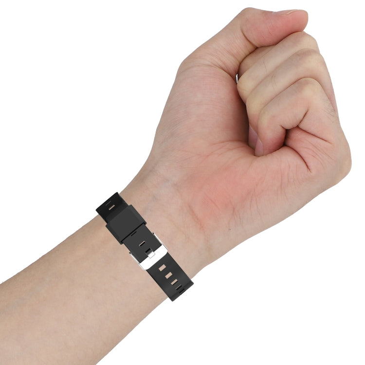 For Fitbit Charge 4 SE Silicone One Body Armor Watch Band(Black) - Watch Bands by PMC Jewellery | Online Shopping South Africa | PMC Jewellery | Buy Now Pay Later Mobicred