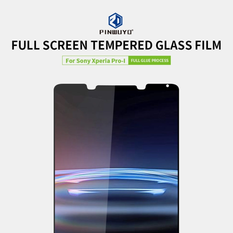 For Sony Xperia Pro-I PINWUYO 9H 2.5D Full Screen Tempered Glass Film(Black)