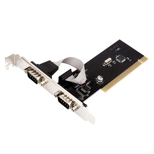 RS232 Serial Port TX382B 2 Port Pci to 9 Pin Com Riser Card Adapter with Tracking Number - RS485 / RS232 Series by PMC Jewellery | Online Shopping South Africa | PMC Jewellery | Buy Now Pay Later Mobicred