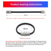 XJ-73 20cm USB to 8 Pin Bracelet Charging Data Cable(Black)