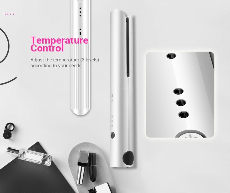 K-SKIN Portable Rechargeable Hair Straightener Curler Cordless Adjustable Temperature Fast Heat Ceramic Iron Styling Tool - free shipping - PMC TechLife - Order now!