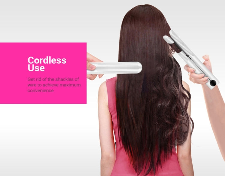 K-SKIN Portable Rechargeable Hair Straightener Curler Cordless Adjustable Temperature Fast Heat Ceramic Iron Styling Tool - free shipping - PMC TechLife - Order now!