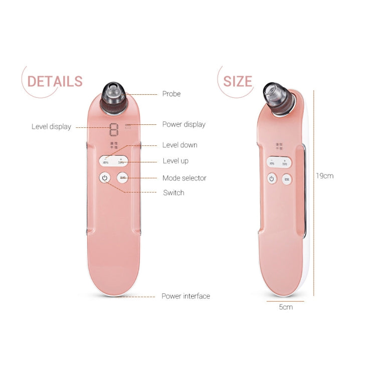 K-SKIN KD803A 3 Level Intensity Blackhead Removal Pore Cleaner Suction Rechargeable Black Spot Cleaner Facial Cleaning Machine - free shipping - PMC TechLife - Order now!