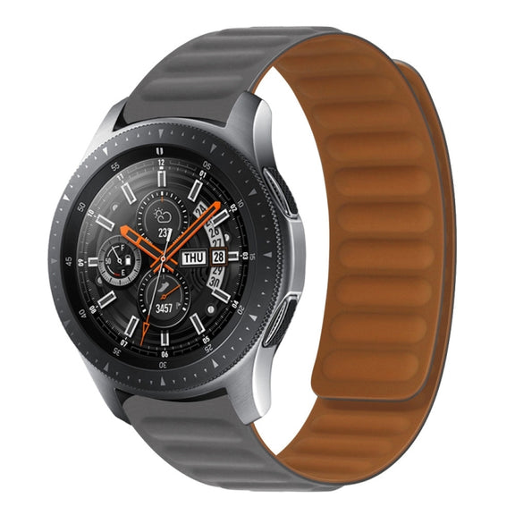 Silicone Magnetic Watch Band For Amazfit GTS 2(Gray)