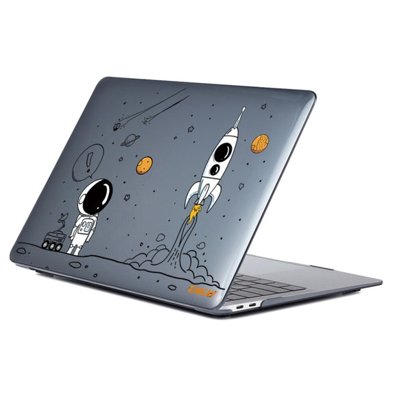 For MacBook Air 13.3 inch A1932 2018 ENKAY Spaceman Pattern Laotop Protective Crystal Case(Spaceman No.1)