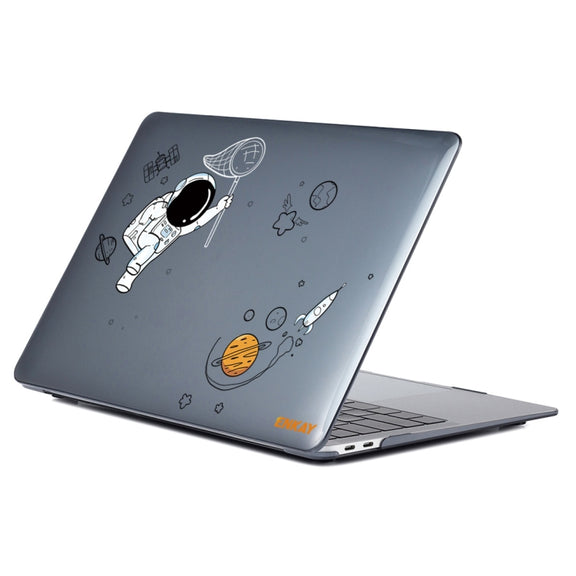 For MacBook Air 13.3 inch A1932 2018 ENKAY Spaceman Pattern Laotop Protective Crystal Case(Spaceman No.2)