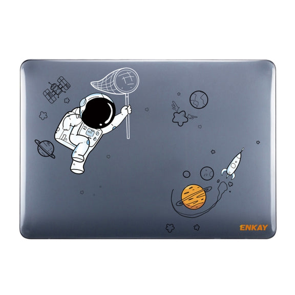 For MacBook Air 13.3 inch A1932 2018 ENKAY Spaceman Pattern Laotop Protective Crystal Case(Spaceman No.2)
