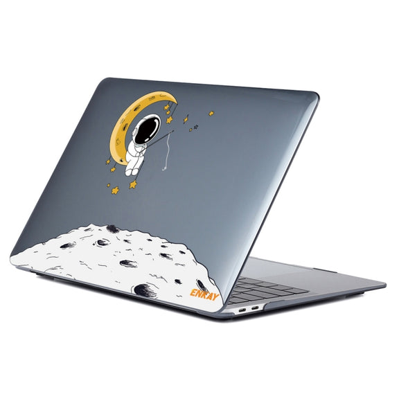 For MacBook Air 13.3 inch A1932 2018 ENKAY Spaceman Pattern Laotop Protective Crystal Case(Spaceman No.3)