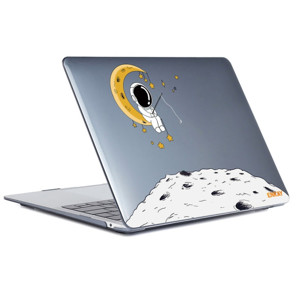 For MacBook Air 13.3 inch A1932 2018 ENKAY Spaceman Pattern Laotop Protective Crystal Case(Spaceman No.3)
