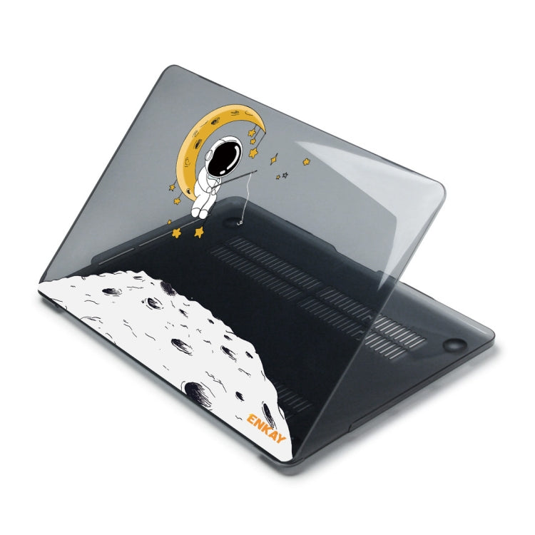 For MacBook Air 13.3 inch A1932 2018 ENKAY Spaceman Pattern Laotop Protective Crystal Case(Spaceman No.3)