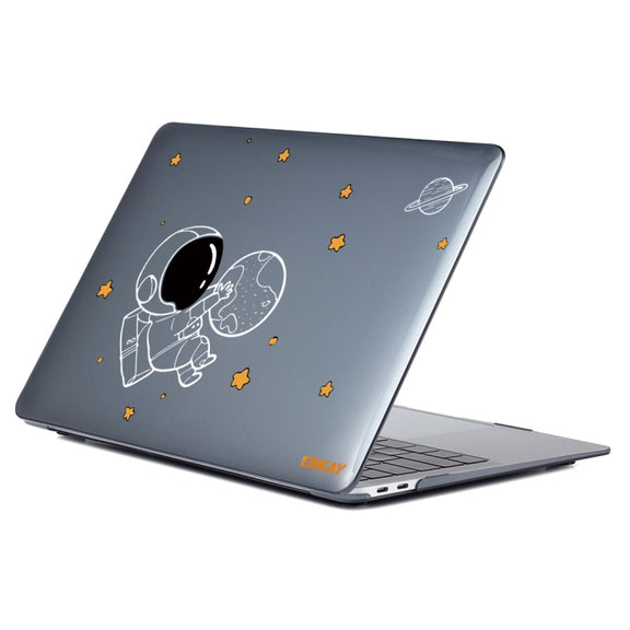 For MacBook Air 13.3 inch A1932 2018 ENKAY Spaceman Pattern Laotop Protective Crystal Case(Spaceman No.5)
