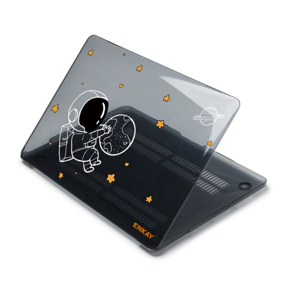 For MacBook Air 13.3 inch A1932 2018 ENKAY Spaceman Pattern Laotop Protective Crystal Case(Spaceman No.5)