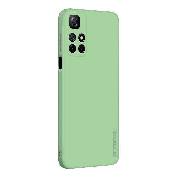 For Xiaomi Redmi Note 11 / Poco M4 Pro 5G PINWUYO Liquid Silicone TPU Phone Case(Green) - Xiaomi Cases by PINWUYO | Online Shopping South Africa | PMC TechLife | Buy Now Pay Later Mobicred