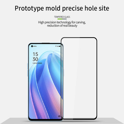 For OPPO Reno7 Pro 5G PINWUYO 9H 2.5D Full Screen Tempered Glass Film(Black) - OPPO Tempered Glass by PINWUYO | Online Shopping South Africa | PMC Jewellery | Buy Now Pay Later Mobicred