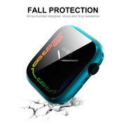 For Apple Watch Series 8 / 7 41mm ENKAY Hat-Prince Electroplated TPU Case(Dark Blue) - Watch Cases by ENKAY