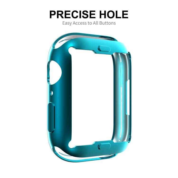 For Apple Watch Series 8 / 7 45mm ENKAY Hat-Prince Electroplated TPU Case(Cyan) - Watch Cases by ENKAY | Online Shopping South Africa | PMC TechLife | Buy Now Pay Later Mobicred