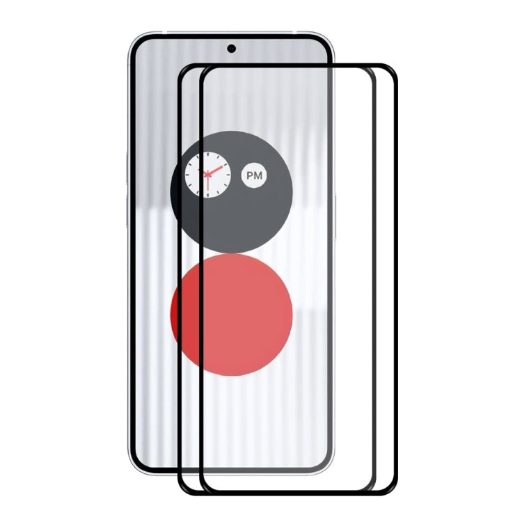2 PCS For Nothing Phone 1 ENKAY Hat-Prince Full Glue 0.26mm 9H 2.5D Tempered Glass Full Film - Others by ENKAY | Online Shopping South Africa | PMC TechLife | Buy Now Pay Later Mobicred