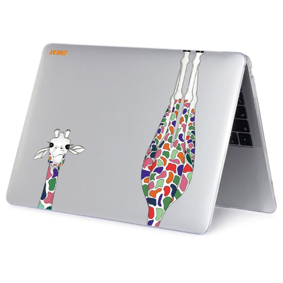 For MacBook Air 13.3 inch A2179 / A2337 ENKAY Hat-Prince Forest Series Pattern Laotop Protective Crystal Case(Giraffe Pattern)