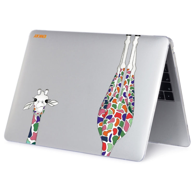 For MacBook Air 13.3 inch A2179 / A2337 ENKAY Hat-Prince Forest Series Pattern Laotop Protective Crystal Case(Giraffe Pattern)