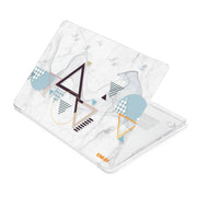 ENKAY Hat-Prince Geometry Pattern Laotop Protective Crystal Case for MacBook Pro 14.2 inch A2442 2021/A2779 2023(Geometry No.4)