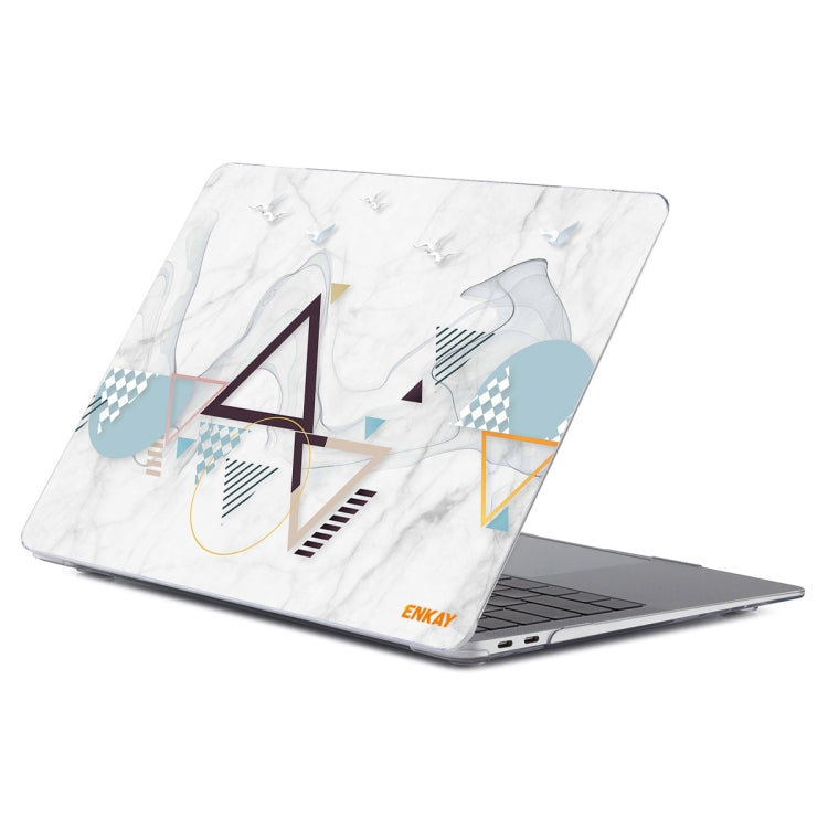 ENKAY Hat-Prince Geometry Pattern Laotop Protective Crystal Case for MacBook Pro 14.2 inch A2442 2021/A2779 2023(Geometry No.4)