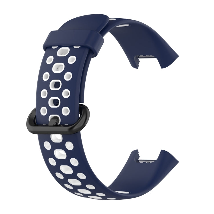 For Xiaomi Redmi Watch 2 Lite Two-Color Mixed Silicone Watch Band(Blue+White) - Watch Bands by PMC TechLife | Online Shopping South Africa | PMC TechLife | Buy Now Pay Later Mobicred