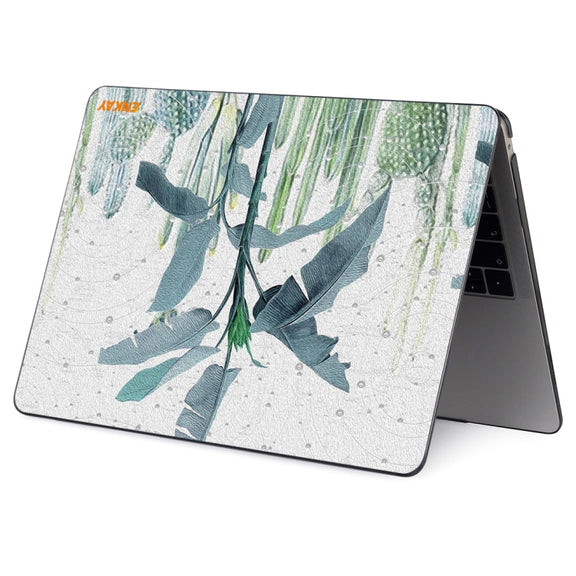 ENKAY Hat-Prince Natural Series Laotop Protective Crystal Case for MacBook Pro 13.3 inch A2251 / A2289 / A2338 2020(Banana Leaves)