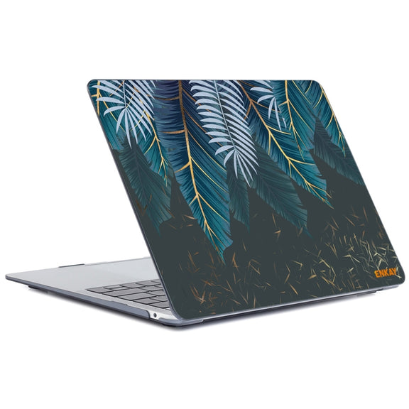 For MacBook Air 13.3 inch A2179 / A2337 ENKAY Hat-Prince Natural Series Laotop Protective Crystal Case(Palm Leaf)