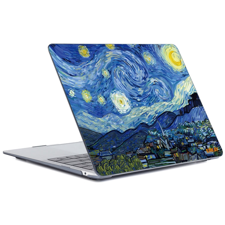 For MacBook Air 13.3 inch A1932 2018 ENKAY Hat-Prince Natural Series Laotop Protective Crystal Case(Starry Night) - MacBook Air Cases by ENKAY | Online Shopping South Africa | PMC TechLife | Buy Now Pay Later Mobicred