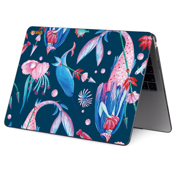 ENKAY Hat-Prince Natural Series Laotop Protective Crystal Case for MacBook Pro 15.4 inch A1707 / A1990(Mermaid)