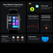 Q19 Pro IP67 Water-resistant 1.69 inch Smartwatch(Gold+Burgundy)