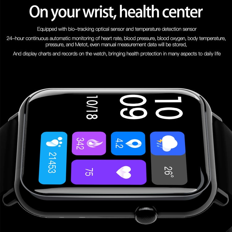 Q19 Pro IP67 Waterproof 1.69 inch Smartwatch(Gold+Burgundy) - free shipping - PMC TechLife - Order now!