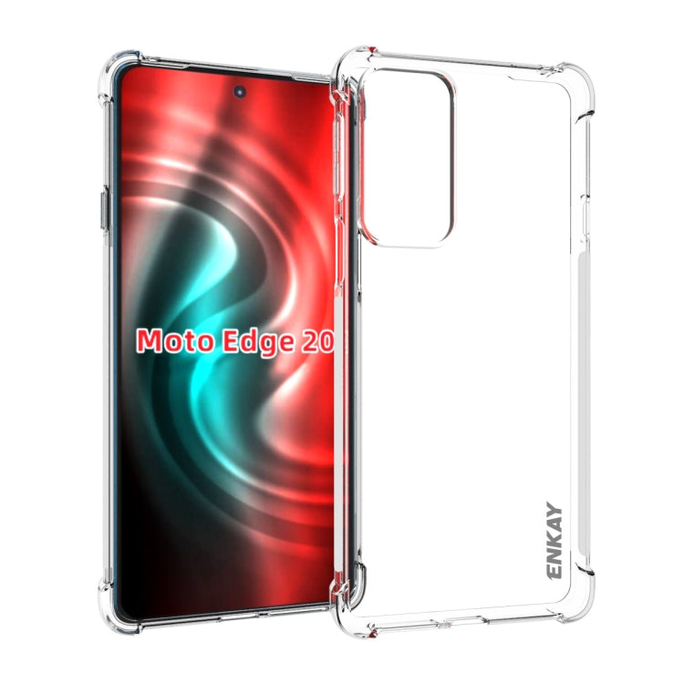 For Motorola Edge 20 ENKAY Transparent TPU Shockproof Case - Motorola Cases by ENKAY | Online Shopping South Africa | PMC TechLife | Buy Now Pay Later Mobicred