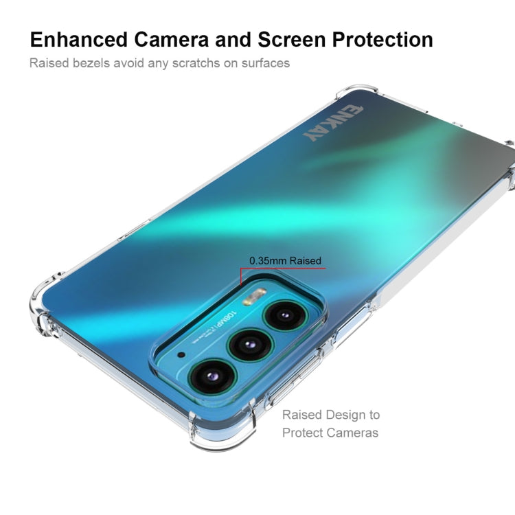 For Motorola Edge 20 ENKAY Transparent TPU Shockproof Case - Motorola Cases by ENKAY | Online Shopping South Africa | PMC TechLife | Buy Now Pay Later Mobicred