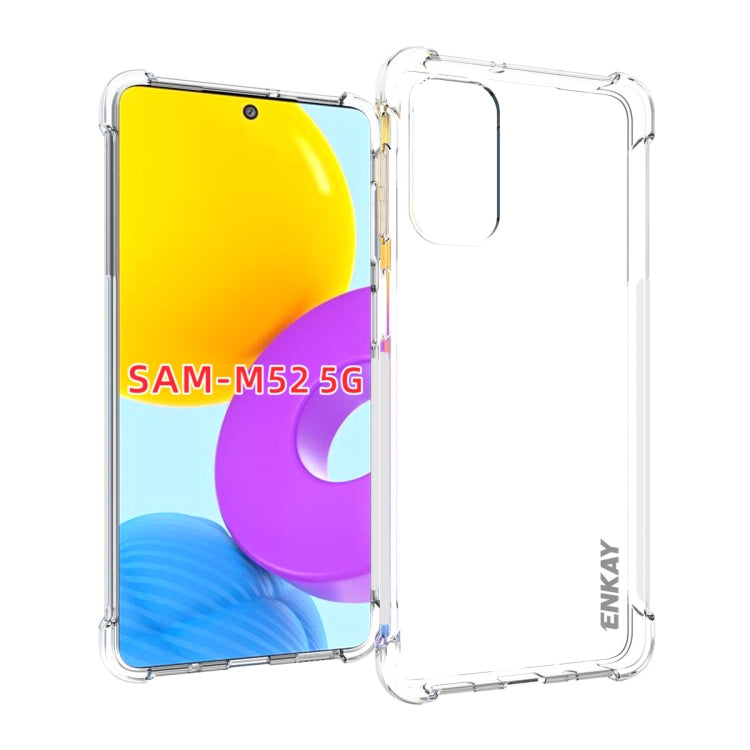 For Samsung Galaxy M52 5G ENKAY Transparent TPU Shockproof Case - free shipping - PMC TechLife - Order now!